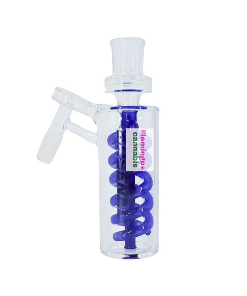 Arsenal 14mm 45 Degree Spiral Flow Ash Catcher Blue