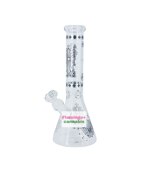 Arsenal 10" 4mm Sacred Cross Beaker Bong Assorted