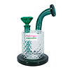Smoke Arsenal Arsenal 7.5" Crystal Cut Barrel Water Pipe Teal