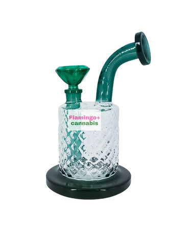 Smoke Arsenal Arsenal 7.5" Crystal Cut Barrel Water Pipe Teal