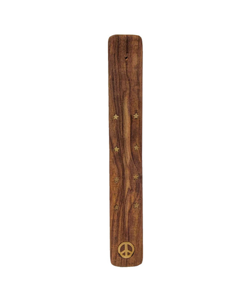 10' Wood Incense Burner Peace