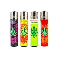 Clipper Refillable Lighter Renzo Leaves Design