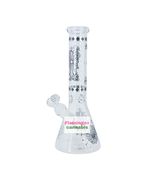 Arsenal 10" 4mm Sacred Cross Beaker Bong Assorted