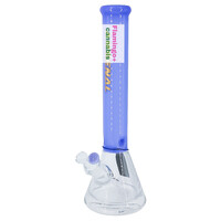Arsenal Glass 16" Arsenal Ironwall Beaker Bong Milky Blue