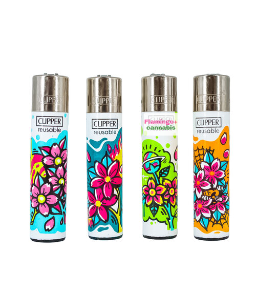 Clipper Refillable Lighter Planet Flower