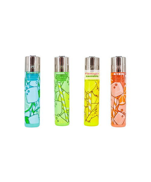 Clipper Refillable Lighter Liquid Light Design (Assorted)