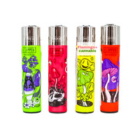 Clipper Refillable Lighter Psycho Mushrooms Design