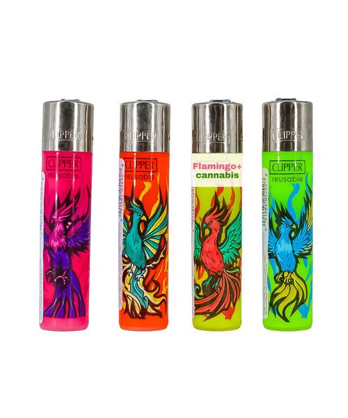 Clipper Refillable Lighter Techno Phoenix Design
