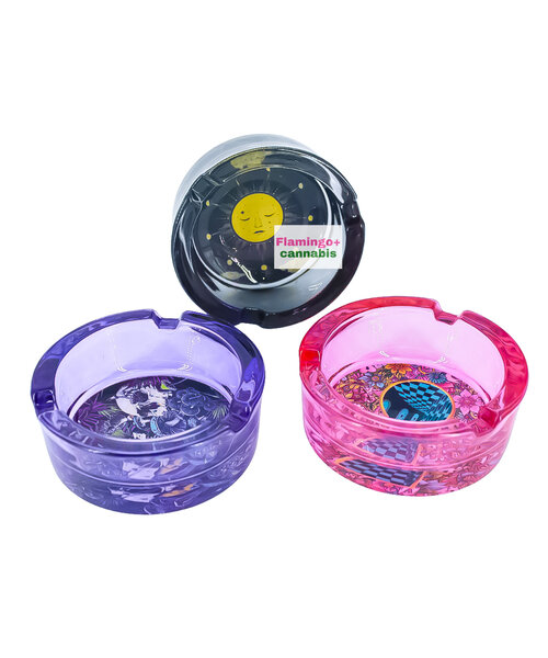 Fujima 3.5" Glass Ashtray Assorted