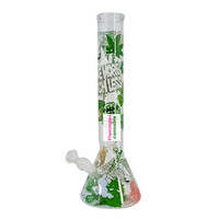 Red Eye Glass 15" Dark Canna Culture Glow-In-Dark Bong