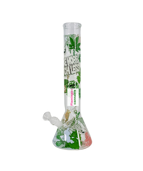 Red Eye Glass 15" Dark Canna Culture Glow-In-Dark Bong