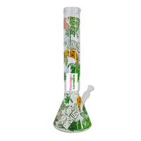 Red Eye Glass 15" Dark Canna Culture Glow-In-Dark Bong