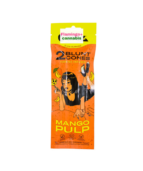 G-Rollz Mango Pulp Terpene Infused Hemp Cones 2pk