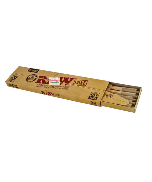 RAW Classic Pre-Rolled Cones 70/45mm 20pk