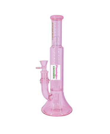 Smoke Arsenal Arsenal 14" 5mm Triple Ice Matrix Recycler Pink