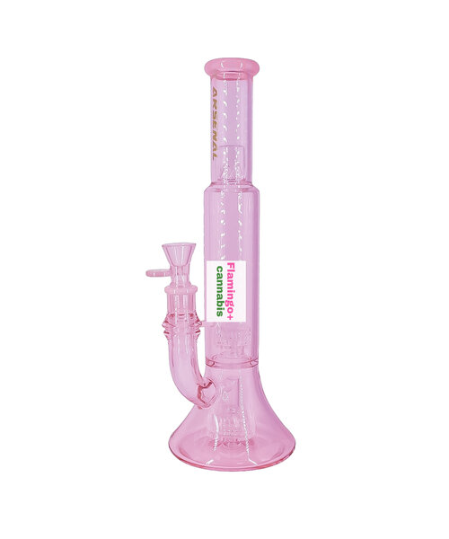 Arsenal 14" 5mm Triple Ice Matrix Recycler Pink