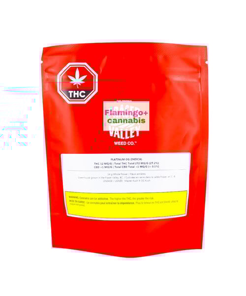Orig. Fraser Valley Platinum OG Indica Flower 14G
