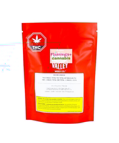 Orig. Fraser Valley Big Red Rotating Indica Pre-Rolls 20X0.35G