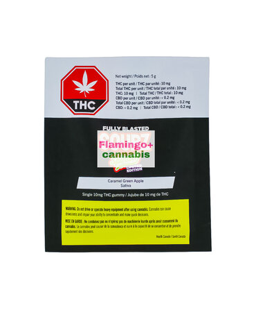 sourz Sourz By Spinach Fully Blasted Caramel Apple Sativa Gummy 1X10MG