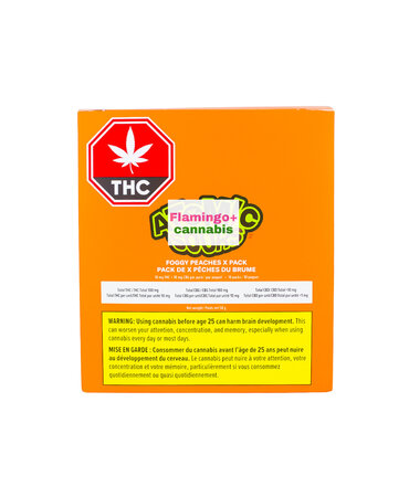 Xmg Atomic Sours XMG Atomic Sours Foggy Peaches X Pack CBG/THC Gummies 10X10MG