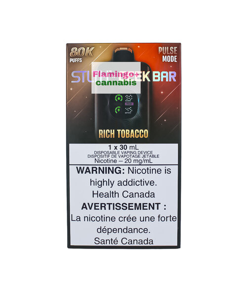 STLTH X GEEK BAR 80k Puff Rechargeable Disposable MB Rich Tobacco