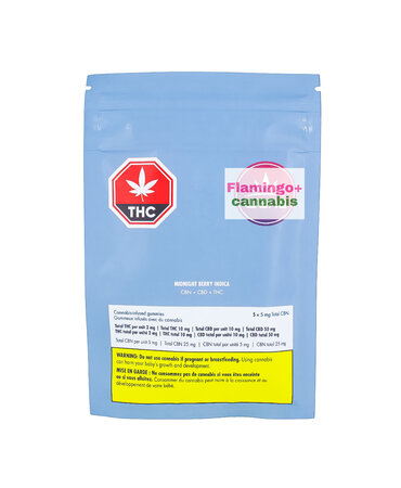Wana Wana Midnight Berry CBN CBD Indica Gummies 5X2MG
