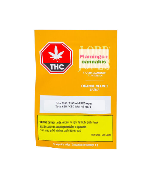 Lord Jones Orange Velvet  LD X LR Sativa Cartridge 1G
