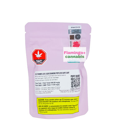 Vero Vero Jolly Farmer Liquid Diamond Postless Sativa Cartridge 1G