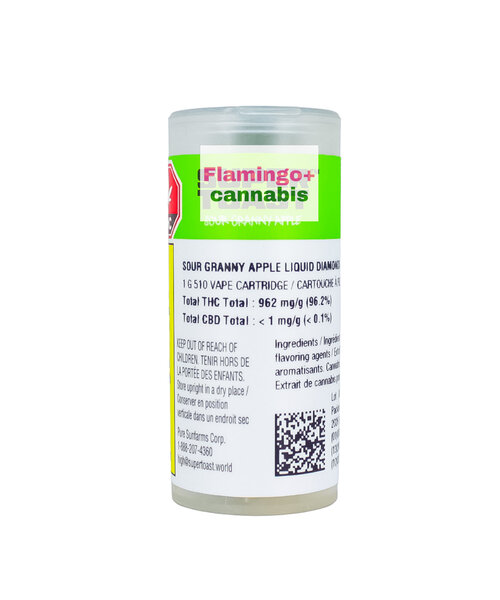 Super Toast Sour Apple Sativa Liquid Diamond Cartridge 1G