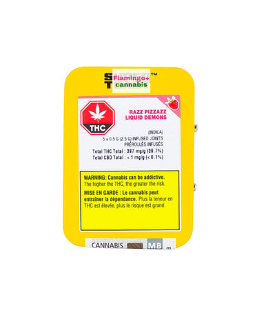 super toast Super Toast Razz Pizzazz Liquid Demons Infused Pre-Rolls 5X0.5G