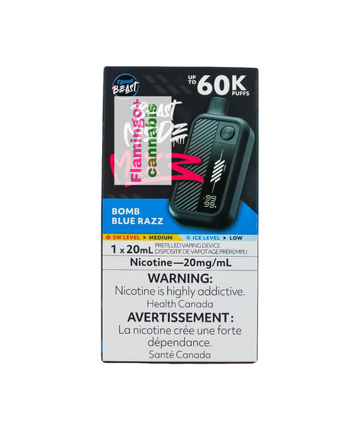Flavour Beast Beast Mode Max 3 60k Puff Disposable MB Bomb Blue Razz