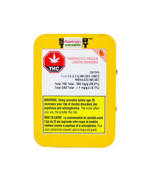 Super Toast Perfectly Peach Liquid Demons Infused Pre-Rolls 5X0.5G