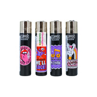 Clipper Refillable Lighter Groovy World Design
