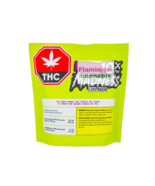 No Future 10X: The Sour Purple One Indica Live Rosin Gummies 10X10MG