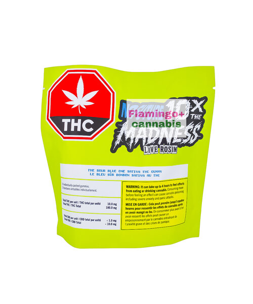 No Future 10X: The Sour Blue One Sativa Live Rosin Gummies 10X10MG