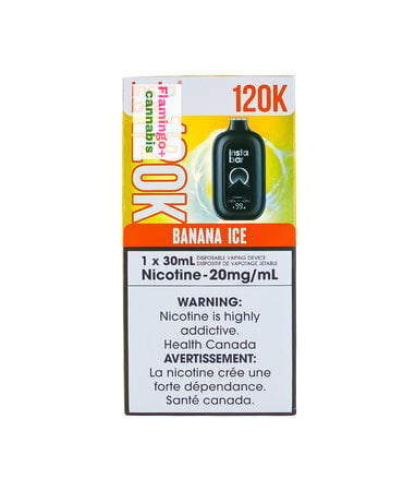 Insta Bar Insta Bar 120k Puff Rechargeable Disposable MB Banana Ice