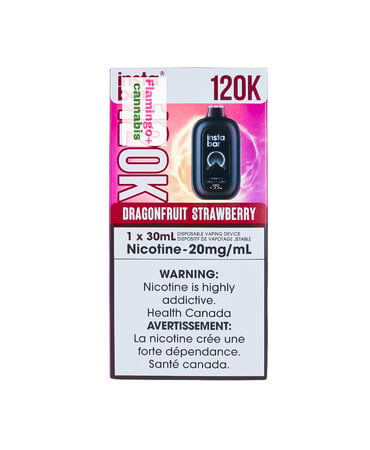Insta Bar Insta Bar 120k Puff Rechargeable Disposable MB Dragonfruit Strawberry