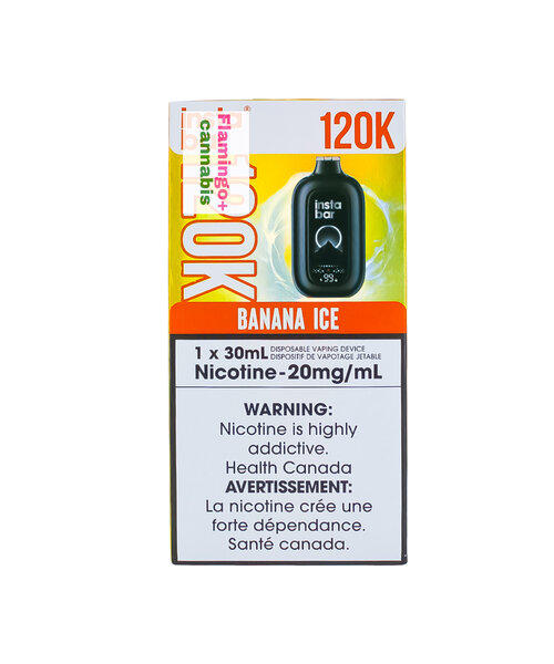 Insta Bar 120k Puff Rechargeable Disposable MB Banana Ice