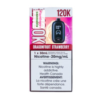 Insta Bar 120k Puff Rechargeable Disposable MB Dragonfruit Strawberry