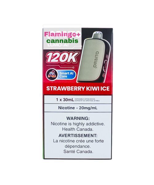 ORBITO Lumo AI 120k Puff Rechargeable Disposable MB Strawberry Kiwi Ice