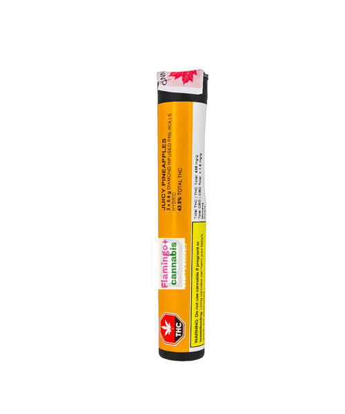 Bold Glazed Juicy Pineapple Diamond Infused Hybrid Pre-Rolls 3X0.5G
