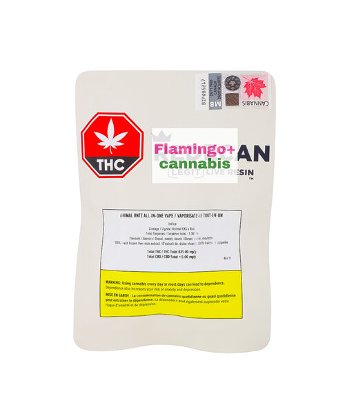 Redecan Animal Rntz Legit Indica Live Resin Disposable 1.2G
