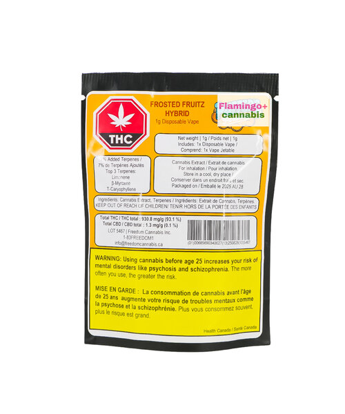 Puffers Paradise Frosted Fruits Hybrid Liquid Diamond Disposable 1G