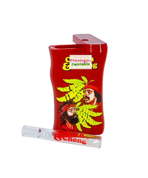 Cheech & Chong Glass 3.8" Dugout Parked