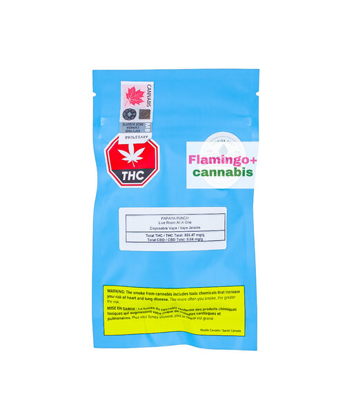 Cosmic Extracts Papaya Punch Live Rosin Indica AIO Disposable 1G