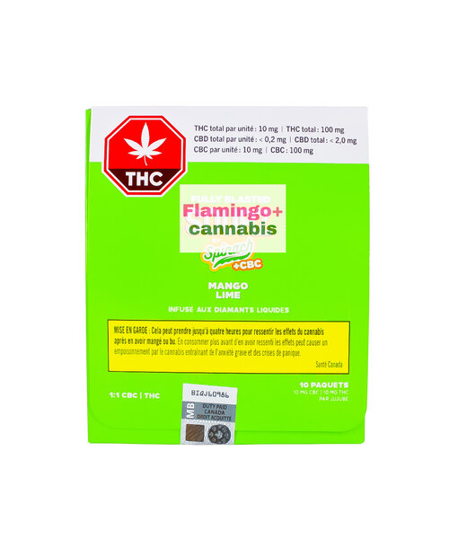 Sourz Fully Blasted Mango Lime 1:1 CBC Gummies 10X10MG