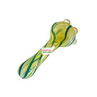 Red Eye Glass 3.25" Nugget Hand Pipe Teal