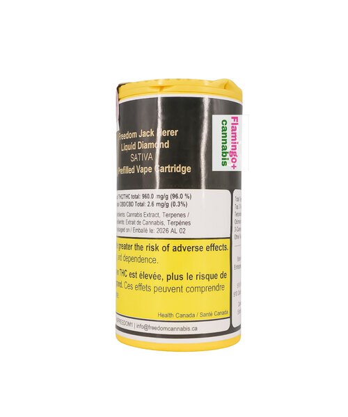 Freedom Cannabis Jack Herer Sativa Liquid Diamond Cartridge 1G