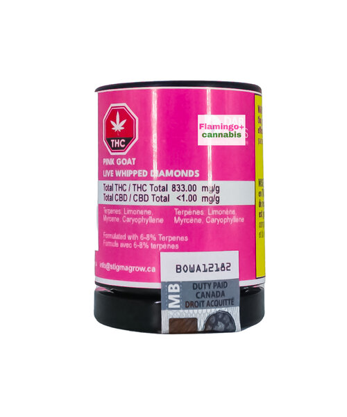 Dab Bods Pink Goat Indica Whipped Diamonds 1.2G