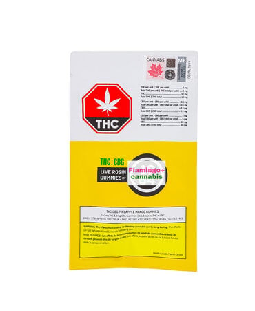 1964 1964 Pineapple Mango THC:CBG Live Rosin Gummies 2X5MG